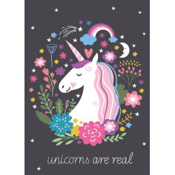 FLEECE BLANKET 100 X 140 CM UNICORN (027)