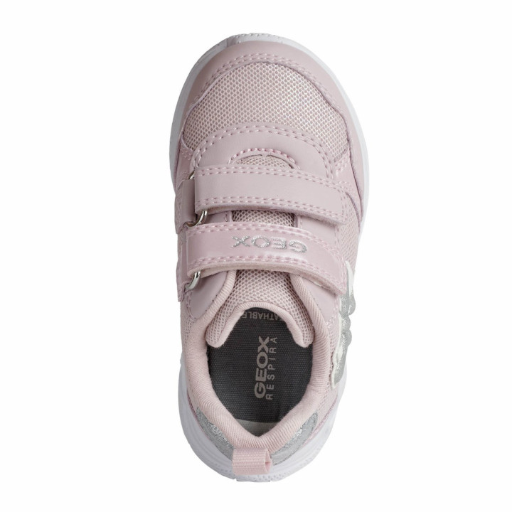 SNEAKERSY GEOX SPRINTYE BABY GIRL PINK/SILVER
