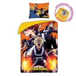 POŚCIEL BAWEŁNIANA DZIECIĘCA 140 X 200 CM MY HERO ACADEMIA MHA-5422BL