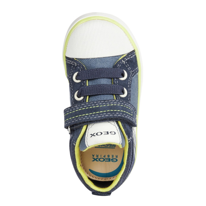 TRAINERS GEOX KILWI BABY AVIO/FLUO YELLOW