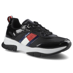 SNEAKERSY TOMMY HILFIGER LOW CUT LACE-UP BLACK