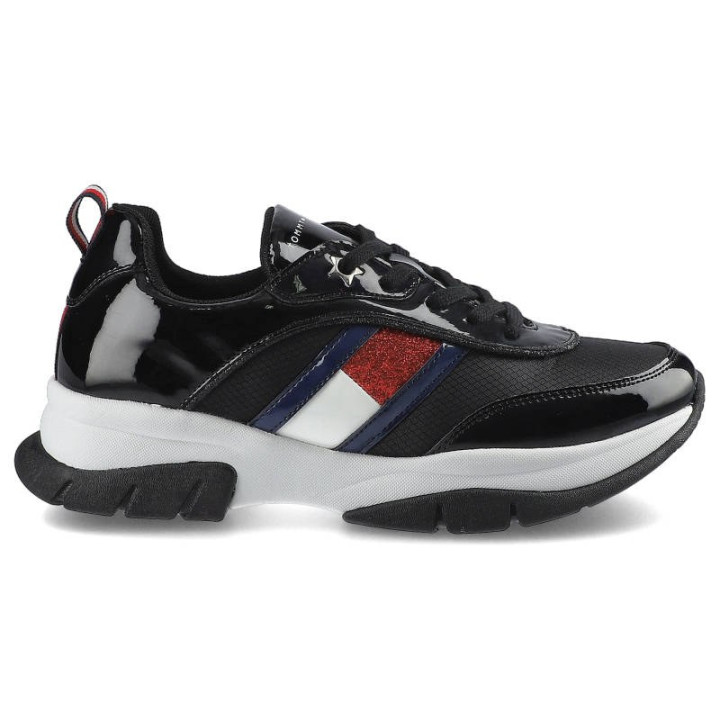 SNEAKERSY TOMMY HILFIGER LOW CUT LACE-UP BLACK