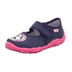 TEXTILE SLIPPERS SUPERFIT BONNY BLAU/PINK 1-800282-8030