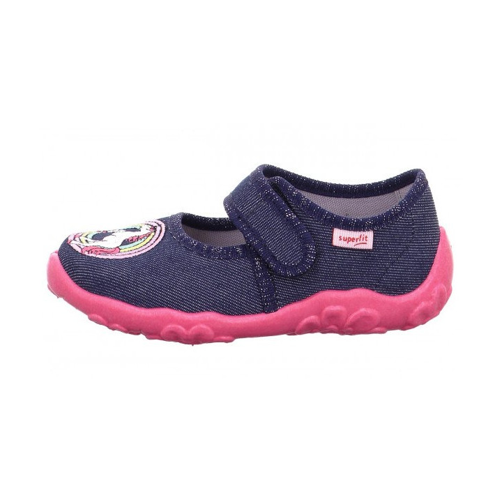 TEXTILE SLIPPERS SUPERFIT BONNY BLAU/PINK 1-800282-8030