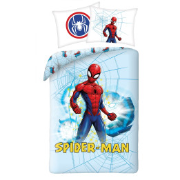 POŚCIEL BAWEŁNIANA 140 X 200 CM SPIDER-MAN SPM-01BL