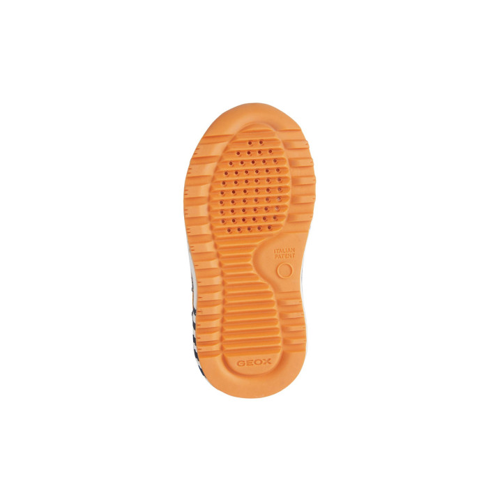 SNEAKERSY GEOX ALBEN JUNIOR BOY FOREST/ORANGE