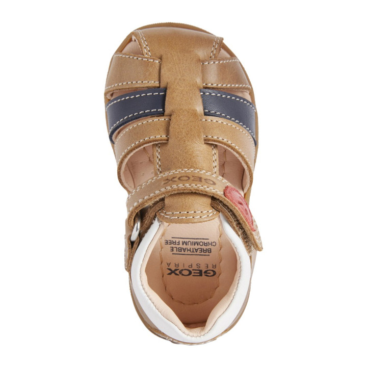 SANDAŁY GEOX MACCHIA BABY BOY CARAMEL