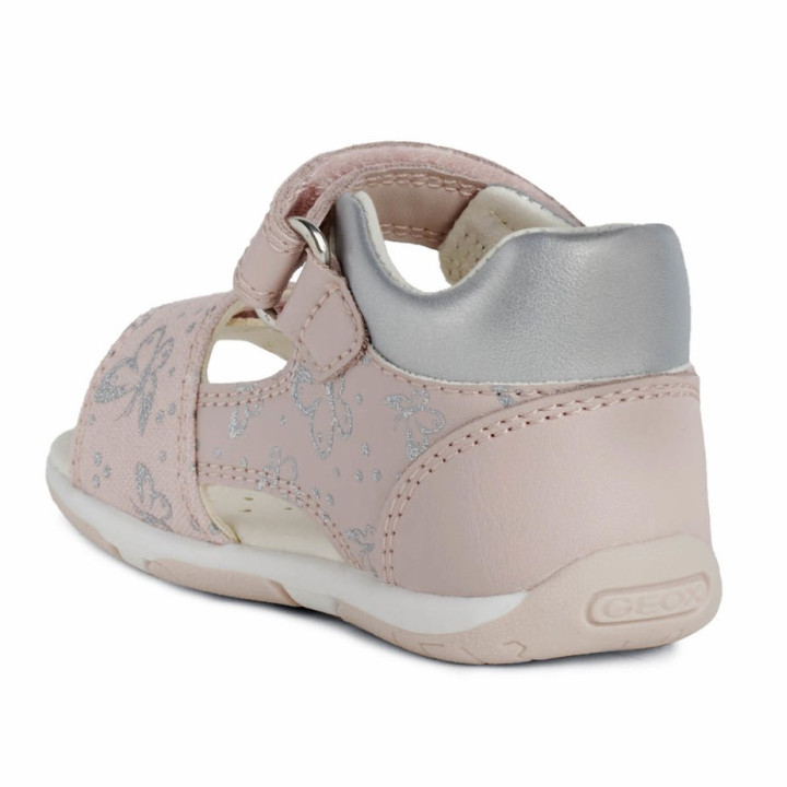 SANDAŁY GEOX TAPUZ BABY GIRL LT ROSE/SILVER