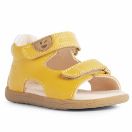 SANDAŁY GEOX MACCHIA BABY GIRL OCHREYELLOW