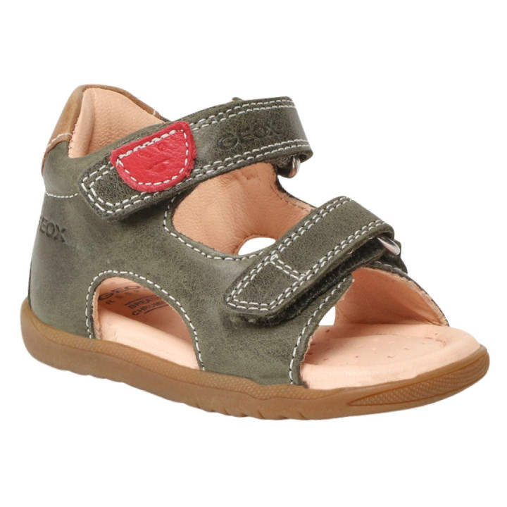 SANDAŁY GEOX MACCHIA BABY BOY DK GREEN