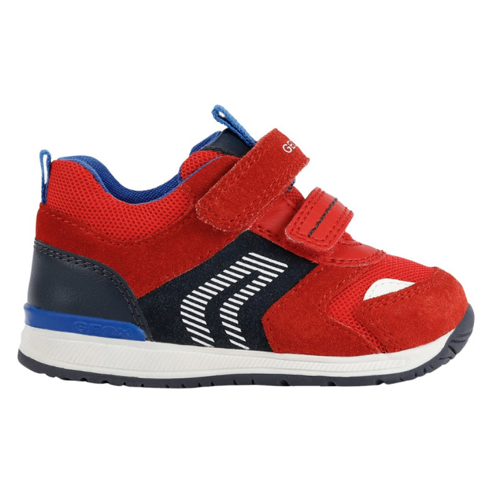 SNEAKERSY GEOX RISHON BABY BOY RED/NAVY