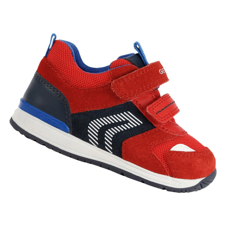 SNEAKERSY GEOX RISHON BABY BOY RED/NAVY