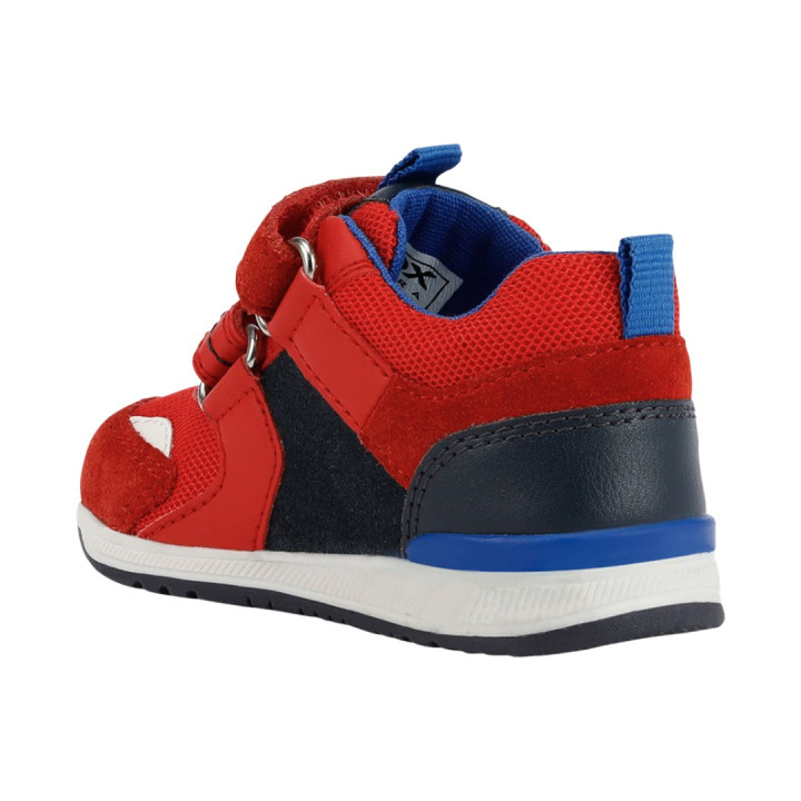 SNEAKERSY GEOX RISHON BABY BOY RED/NAVY