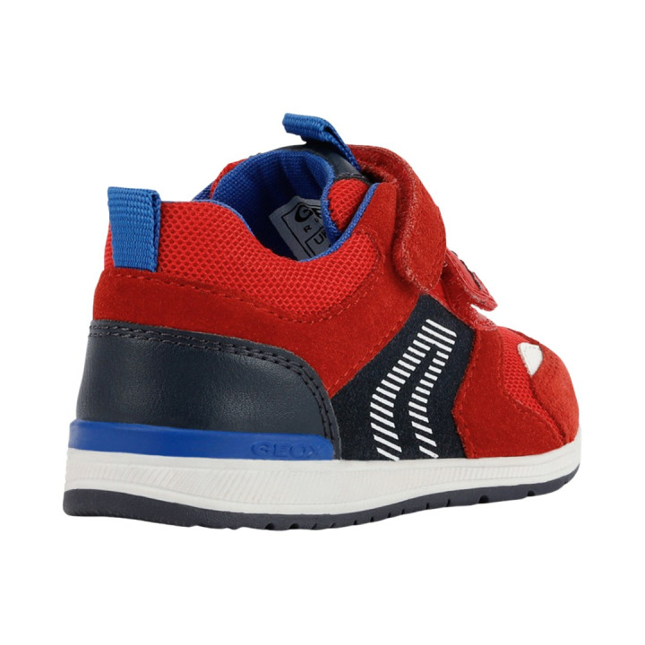 SNEAKERSY GEOX RISHON BABY BOY RED/NAVY