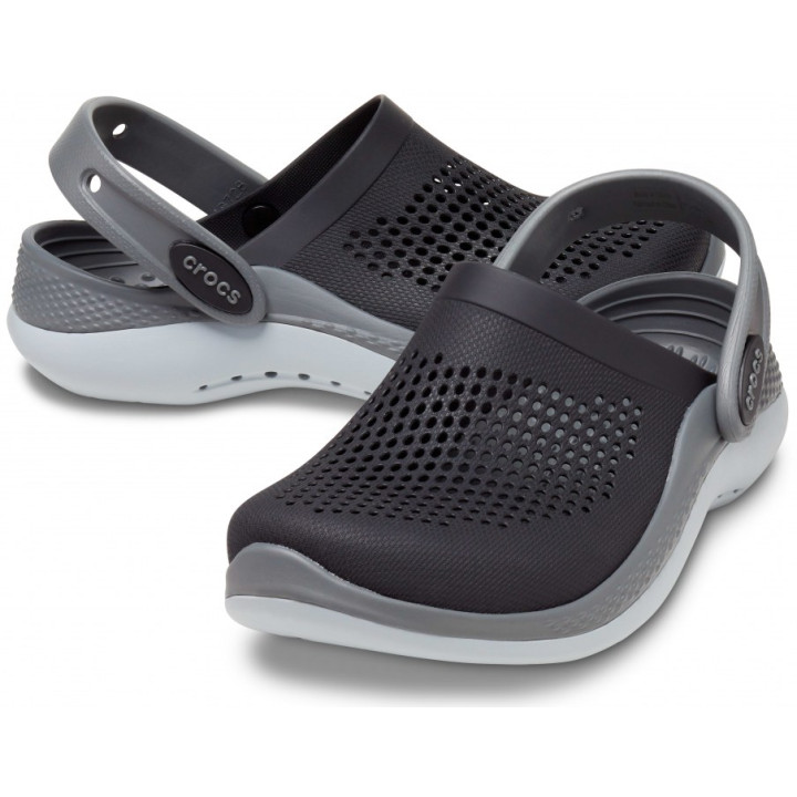 CROCS KIDS LITERIDE 360 CLOG 206712 BLACK/SLATE GREY