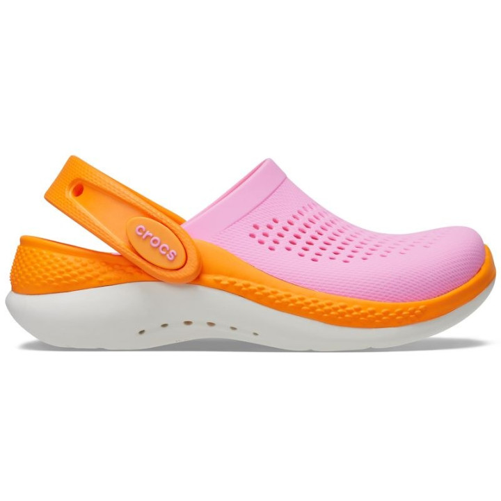 CROCS KIDS LITERIDE 360 CLOG 206712 TAFFY PINK/ORANGE ZING