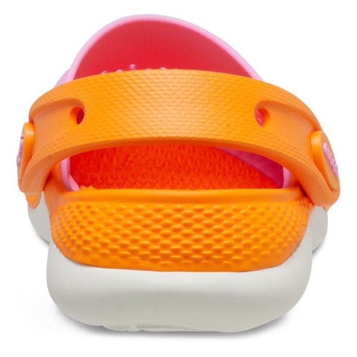 CHODAKI CROCS KIDS LITERIDE 360 CLOG 206712 TAFFY PINK/ORANGE ZING