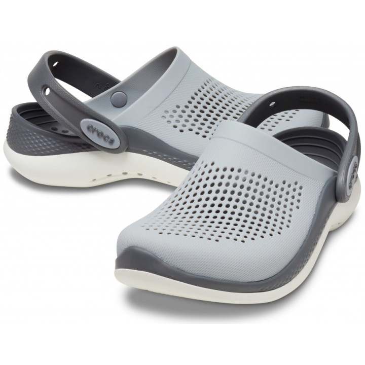 CROCS KIDS LITERIDE 360 CLOG 207021 LIGHT GREY/SLATE GREY