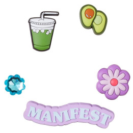 CROCS JIBBITZ™ CHARMS CLIP PRZYPINKI NA SZNURÓWKI 10009532 MANIFEST LACE BACKER 5-PACK