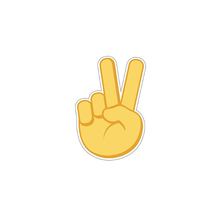 CROCS JIBBITZ™ CHARMS PRZYPINKA 10007207 PEACE HAND SIGN