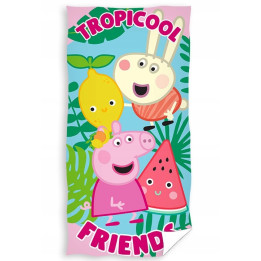 RĘCZNIK KĄPIELOWY PLAŻOWY 70 X 140 CM ŚWINKA PEPPA PP213035-R