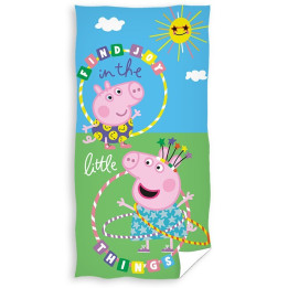 RĘCZNIK KĄPIELOWY PLAŻOWY 70 X 140 CM ŚWINKA PEPPA PP213015-R