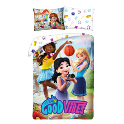 POŚCIEL BAWEŁNIANA 140 X 200 CM LEGO FRIENDS LEG-1016BL