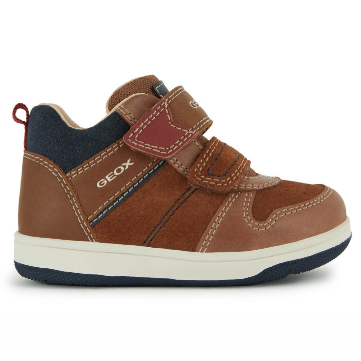 SNEAKERSY GEOX NEW FLICK BOY LT.BROWN/NAVY