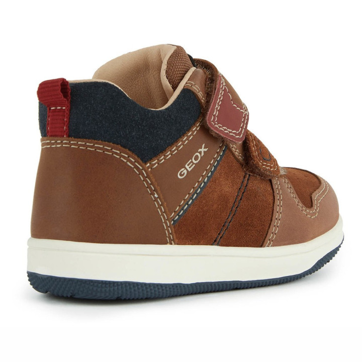 SNEAKERSY GEOX NEW FLICK BOY LT.BROWN/NAVY
