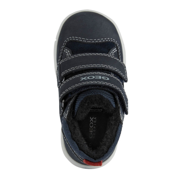 TRZEWIKI ZIMOWE GEOX TROTTOLA WPF NAVY WATERPROOF