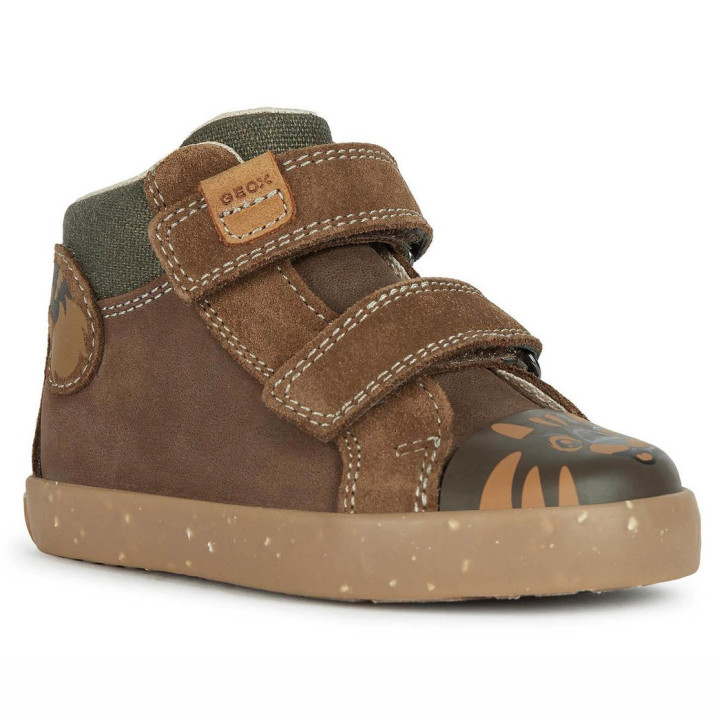 TRAINERS GEOX KILWI BABY BOY BROWN/DK BROWN