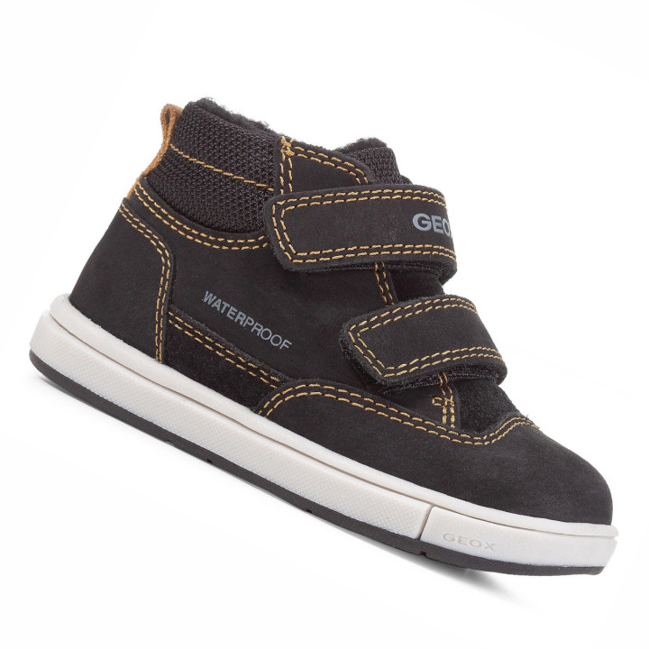 SHOES GEOX TROTTOLA WPF BLACK WATERPROOF