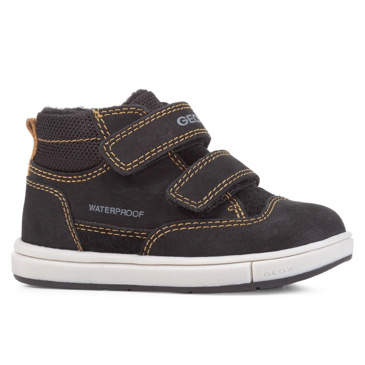 SHOES GEOX TROTTOLA WPF BLACK WATERPROOF