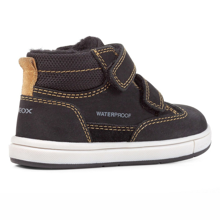 TRZEWIKI ZIMOWE GEOX TROTTOLA WPF BLACK WATERPROOF