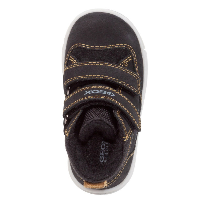 SHOES GEOX TROTTOLA WPF BLACK WATERPROOF