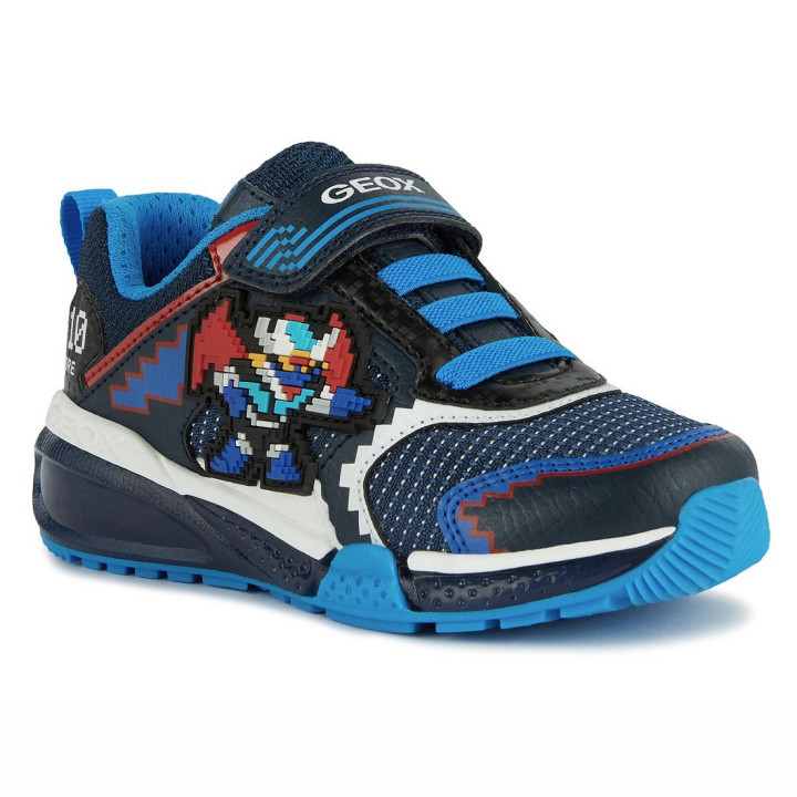 SNEAKERSY GEOX BAYONYC NAVY/ LT BLUE LED LIGHTS