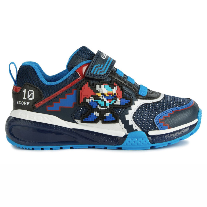 SNEAKERSY GEOX BAYONYC NAVY/ LT BLUE LED LIGHTS