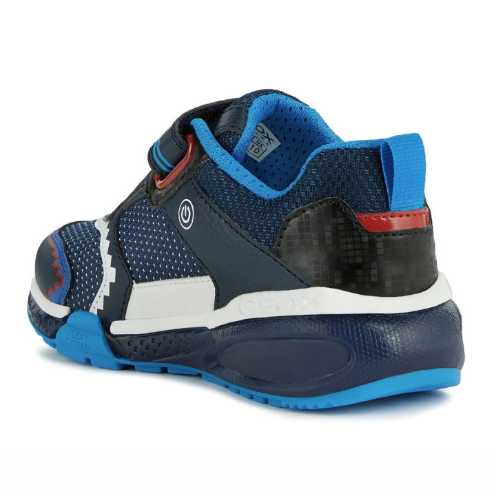 SNEAKERSY GEOX BAYONYC NAVY/ LT BLUE LED LIGHTS