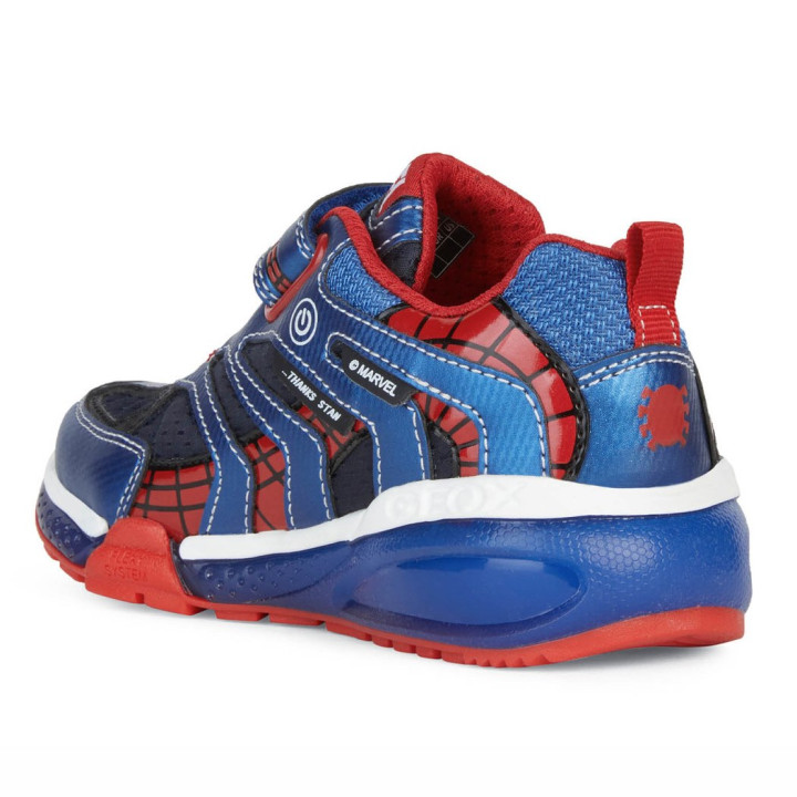SNEAKER GEOX BAYONYC MARVEL SPIDER-MAN NAVY/ROYAL LED LIGHTS
