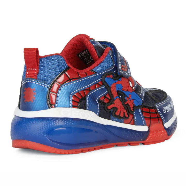 SNEAKERSY GEOX BAYONYC MARVEL SPIDER-MAN NAVY/ROYAL LED LIGHTS