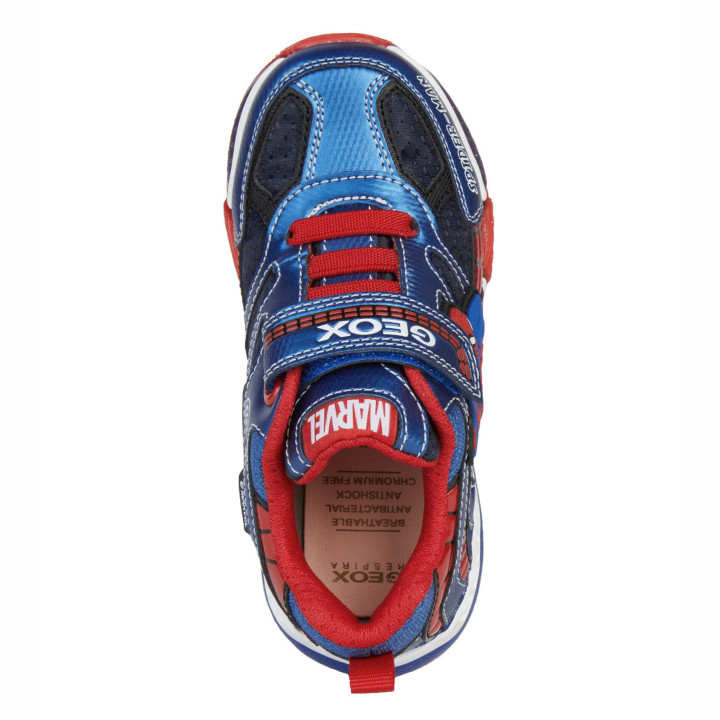 SNEAKER GEOX BAYONYC MARVEL SPIDER-MAN NAVY/ROYAL LED LIGHTS