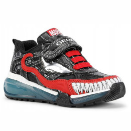 SNEAKERSY GEOX BAYONYC MARVEL VENOM BLACK/RED LED LIGHTS