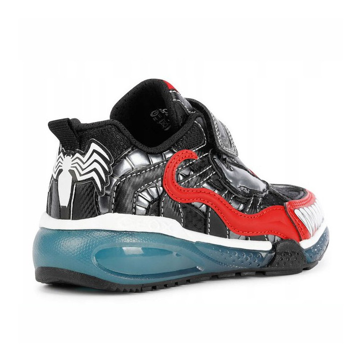 SNEAKERSY GEOX BAYONYC MARVEL VENOM BLACK/RED LED LIGHTS