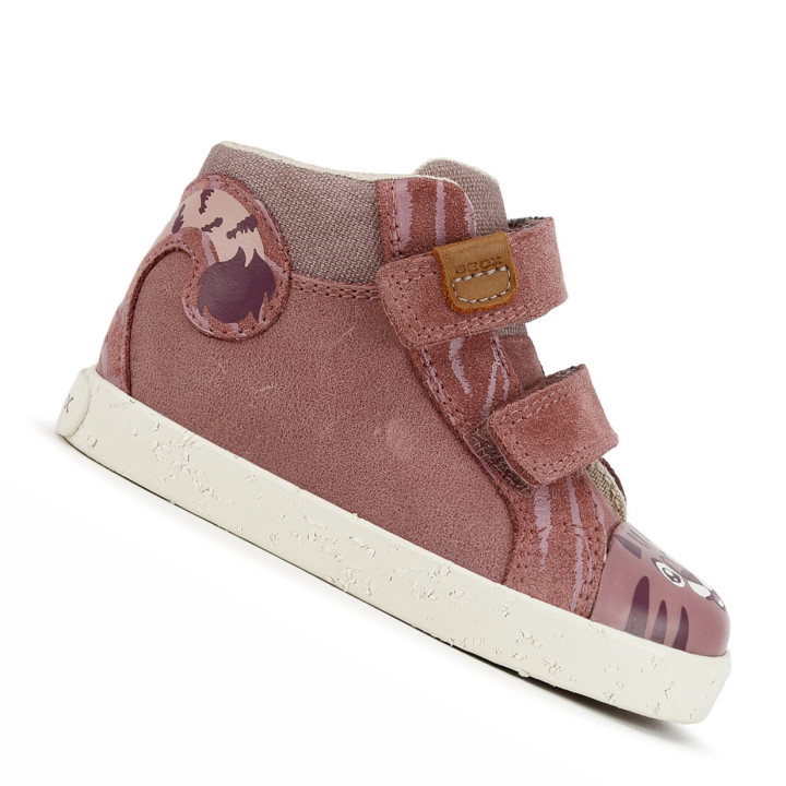 TRAINERS GEOX KILWI BABY GIRL DK ROSE