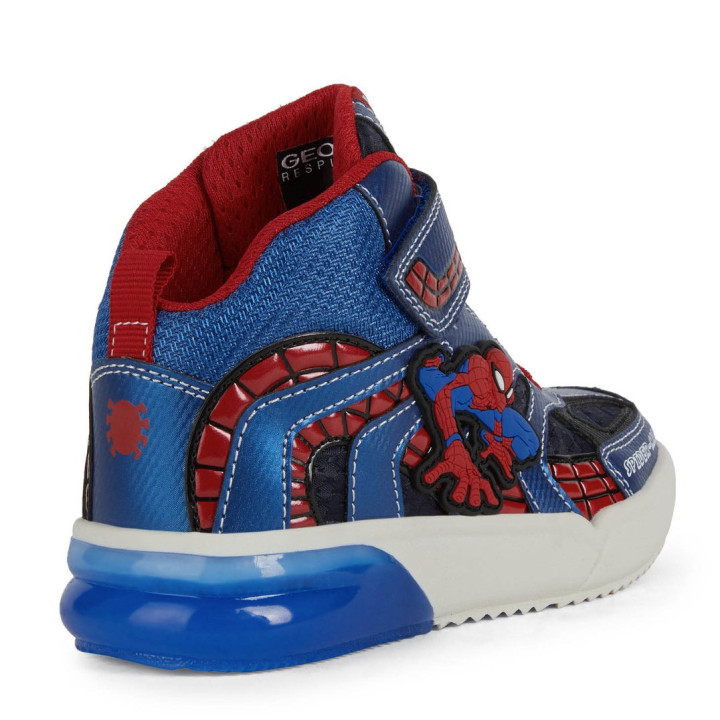 TRAMPKI GEOX GRAYJAY MARVEL SPIDER-MAN NAVY/ROYAL LED LIGHTS