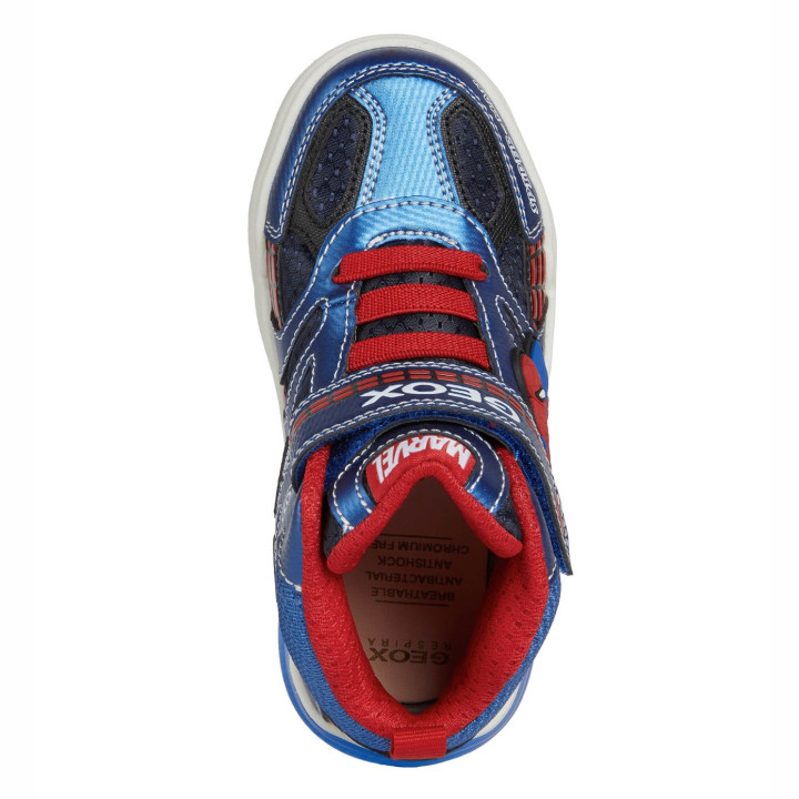 SHOES GEOX GRAYJAY MARVEL SPIDER-MAN NAVY/ROYAL LED LIGHTS