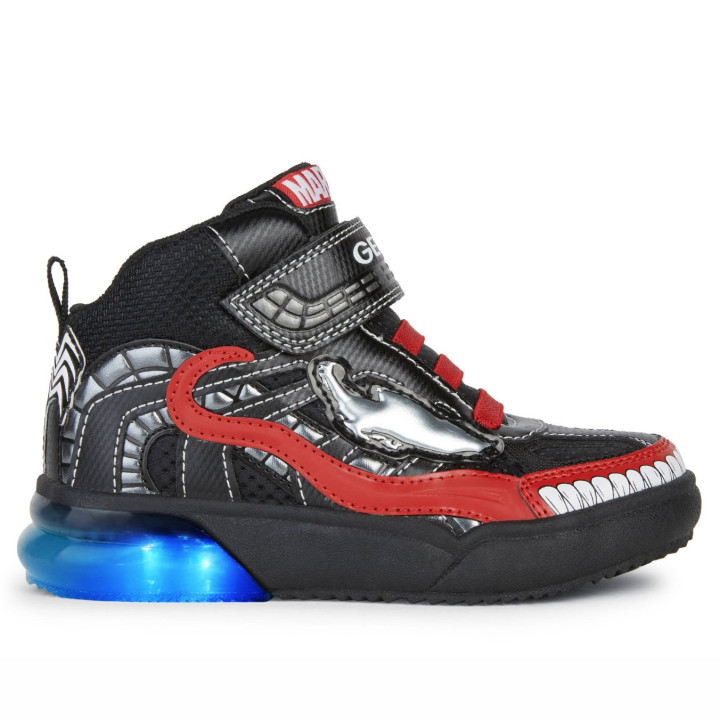 SHOES GEOX GRAYJAY MARVEL SPIDER-MAN NAVY/ROYAL LED LIGHTS