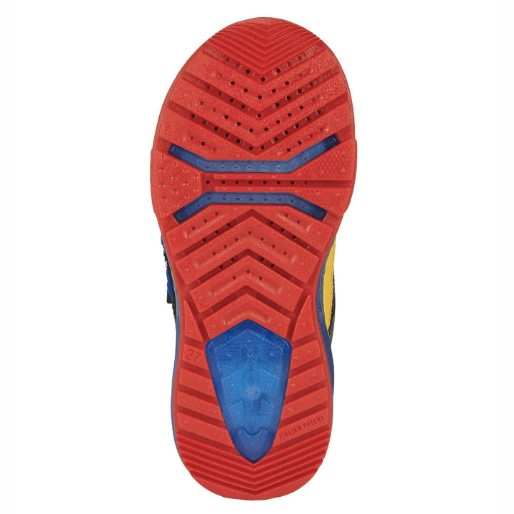 SNEAKER GEOX BAYONYC ROYAL/RED LED LIGHTS