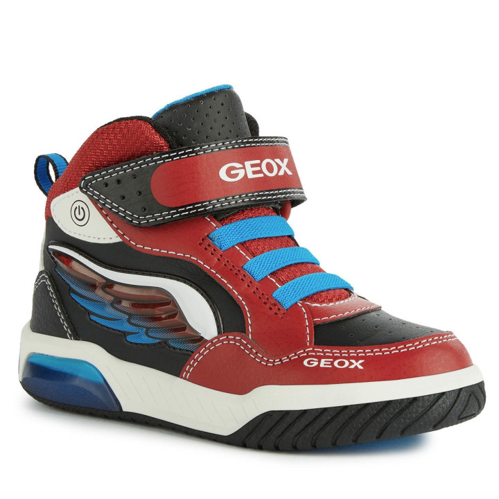 SHOES GEOX INEK RED/BLACK LED LIGHTS
