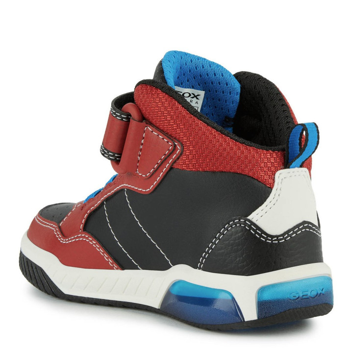 SHOES GEOX INEK RED/BLACK LED LIGHTS